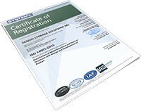 Certificate ISO 14001-2015 - EN